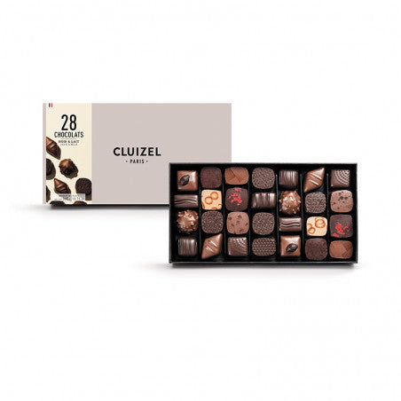 28-Piece Luxury Milk & Dark Chocolate Truffle Gift Box