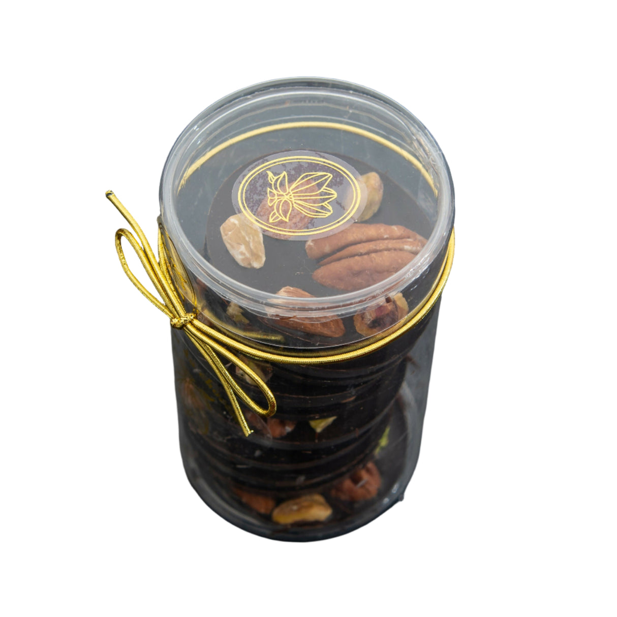 chocolate with dried fruits and nuts