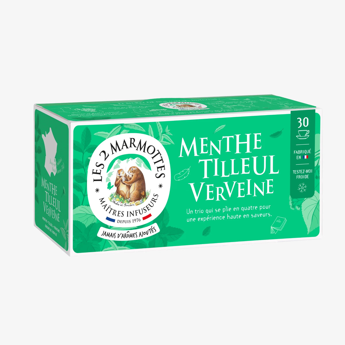 Les 2 Marmottes -Mint, linden flower, verbena Herbal tea