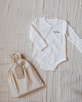 the popple bodysuit {cottontail muslin} by Maman