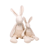 Arthus The Rabbit | Beige-Striped Linen Pants