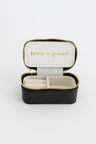 "Happy thoughts" mini travel jewelry case