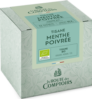 Tea - Cafes Richard Organic Peppermint (Menthe Poivree) Herbal Tea