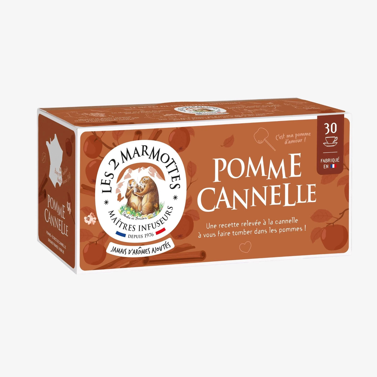 Les 2 Marmottes - Apple Cinnamon Herbal Tea
