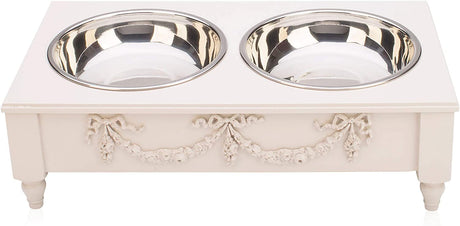 Rose Swag Elevated Pet Bowl / Feeder