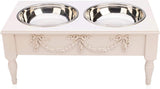 Rose Swag Elevated Pet Bowl / Feeder
