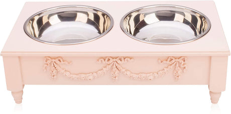 Rose Swag Elevated Pet Bowl / Feeder