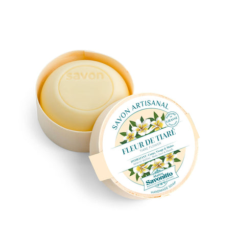 Artisanal soap in wooden box