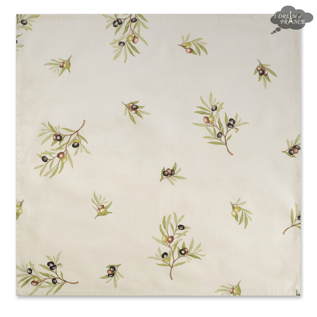 French Provencal napkin - Cotton - Clos des Oliviers cream