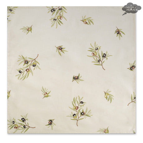 French Provencal napkin - Cotton - Clos des Oliviers cream