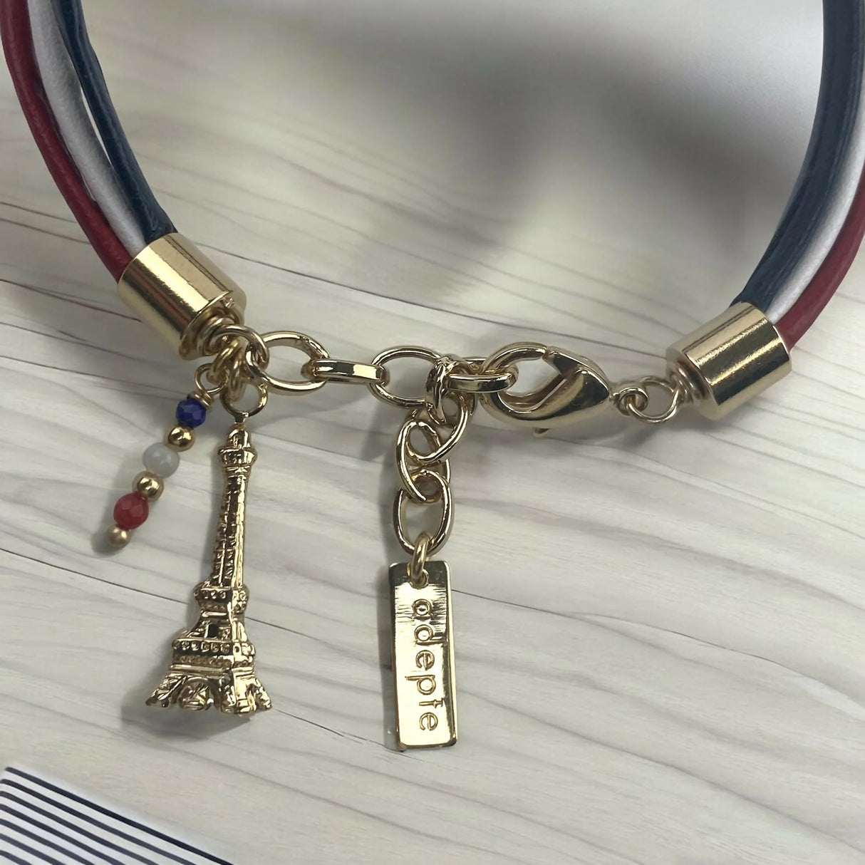 Gustave single wrap leather bracelet