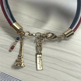 Gustave single wrap leather bracelet