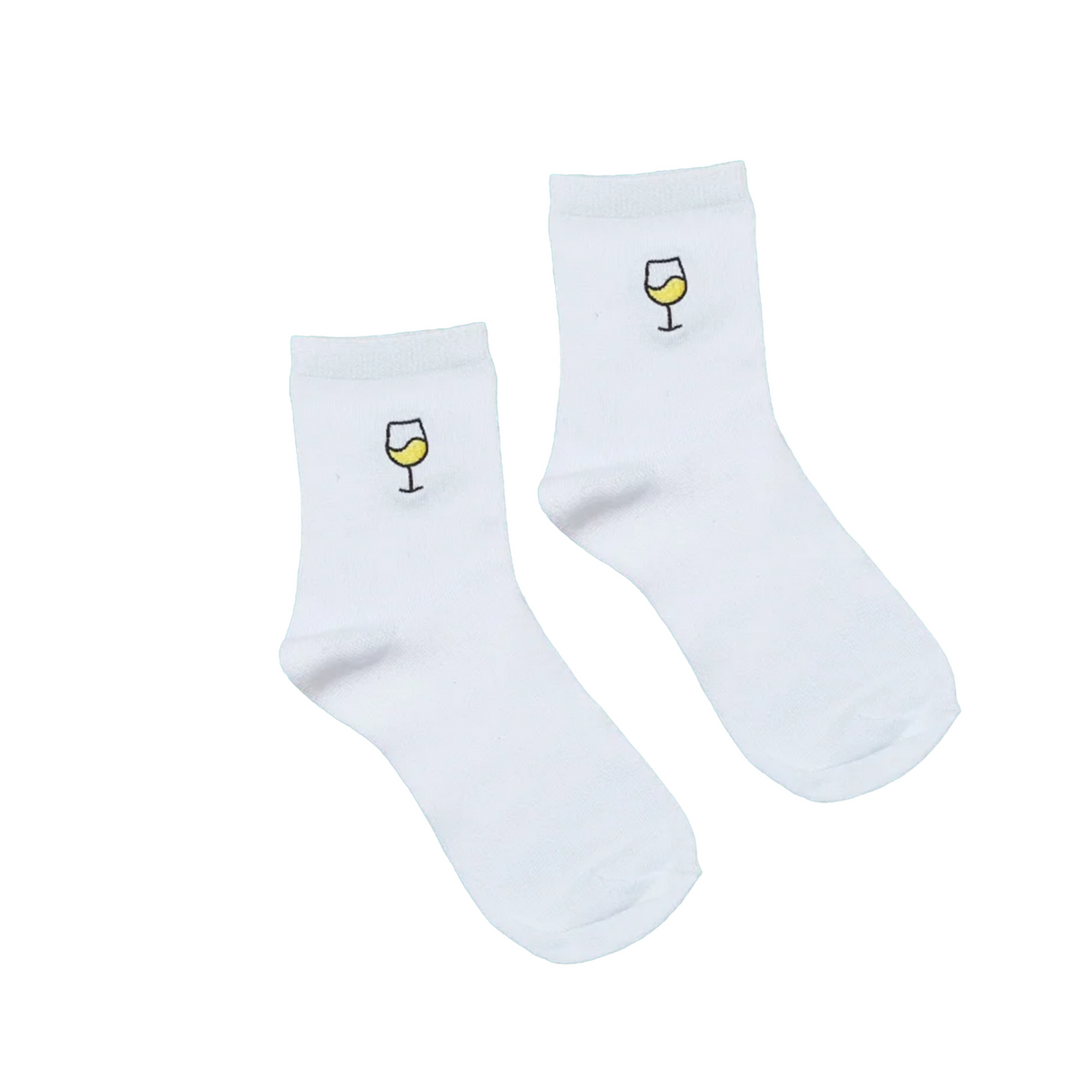 Socks - white wine glass
