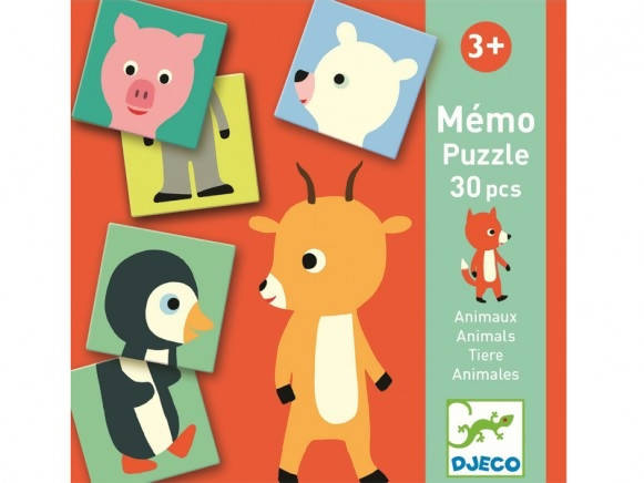 First game mémo puzzle animals - Djeco