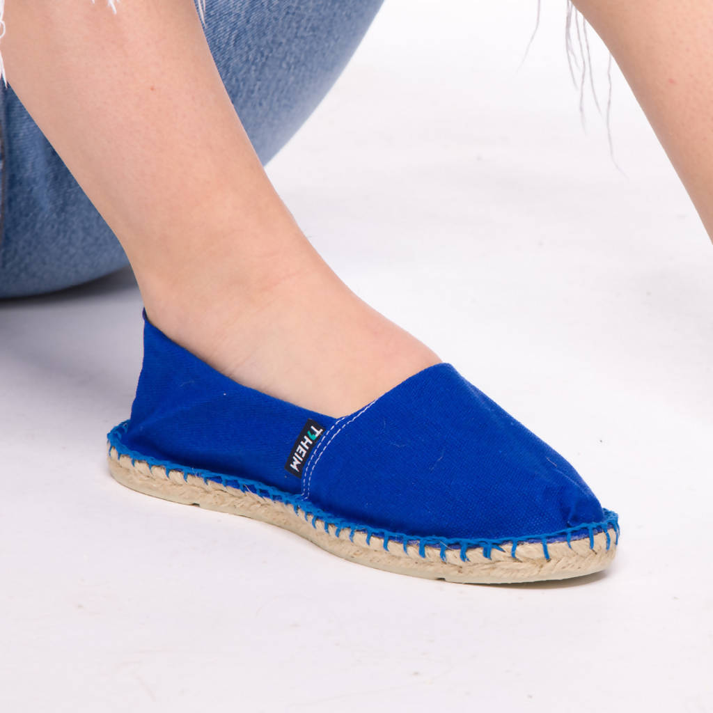 Blue espadrilles on sale