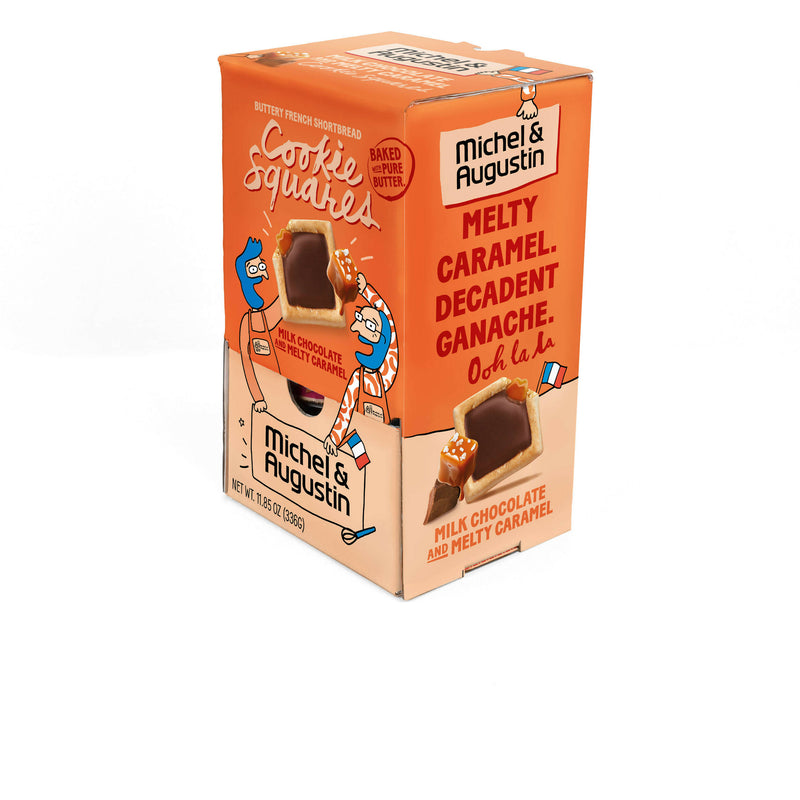 Michel et Augustin - Cookie Squares Changemaker - Milk Chocolate and Melty Caramel (40 squares)