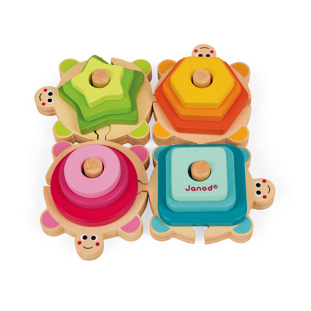 Wood stackable turtles- Janod