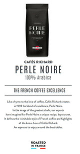 a bag of café richard Perle noir with description of the product