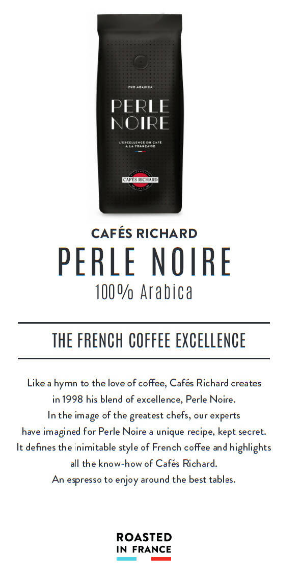 Coffee - Cafés Richard Perle Noire Whole Bean 2.2 Pound Bag