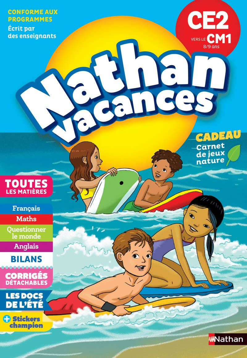 NATHAN – CAHIER DE VACANCES – CE2 VERS CM1 (8-9 ANS)