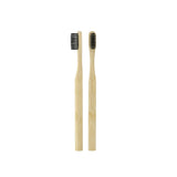 Set of 3 Toothbrushes with polyamide and charcoal bristles