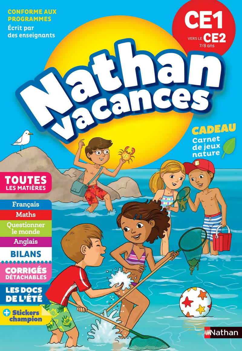 NATHAN – CAHIER DE VACANCES – CE1 VERS CE2 (7-8 ANS)
