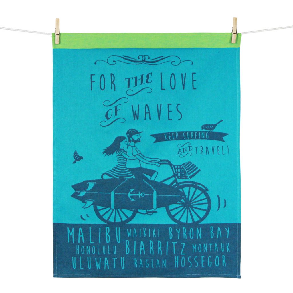 Kitchen Towel – For the love of waves