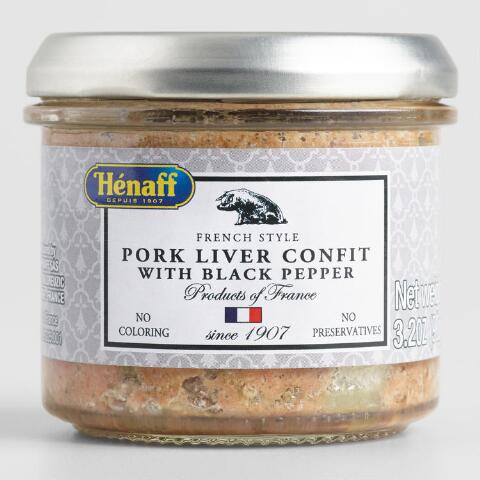 Pork Liver Confit with black pepper Jar - Hénaff