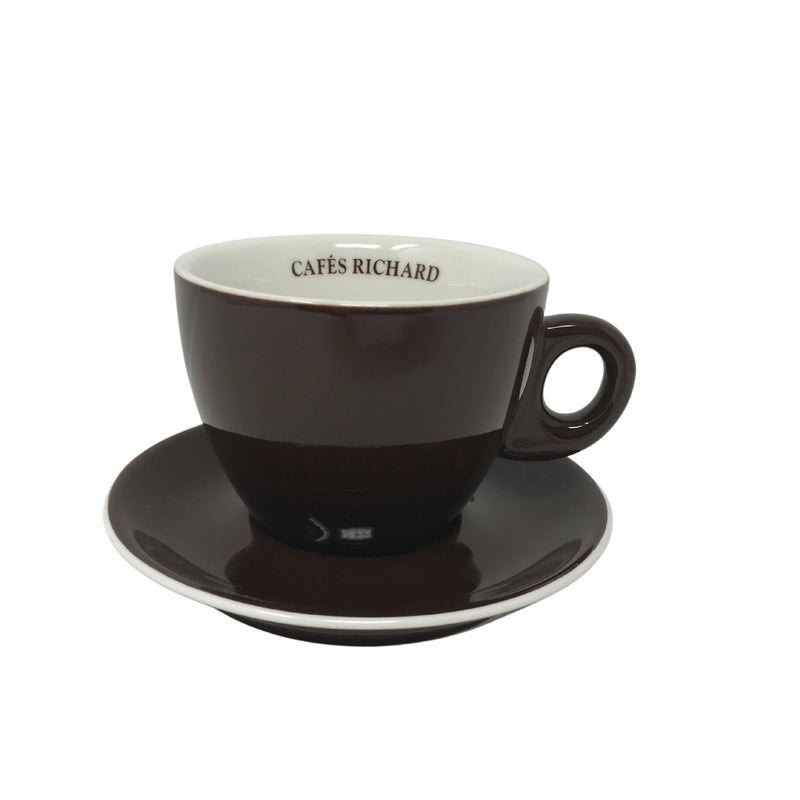 Cafés Richard Cappuccino Cup and Saucer