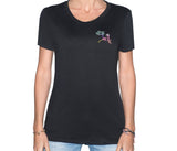 Woman glow in the dark T-Shirt - Retro flamingo