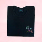 Woman glow in the dark T-Shirt - Retro flamingo