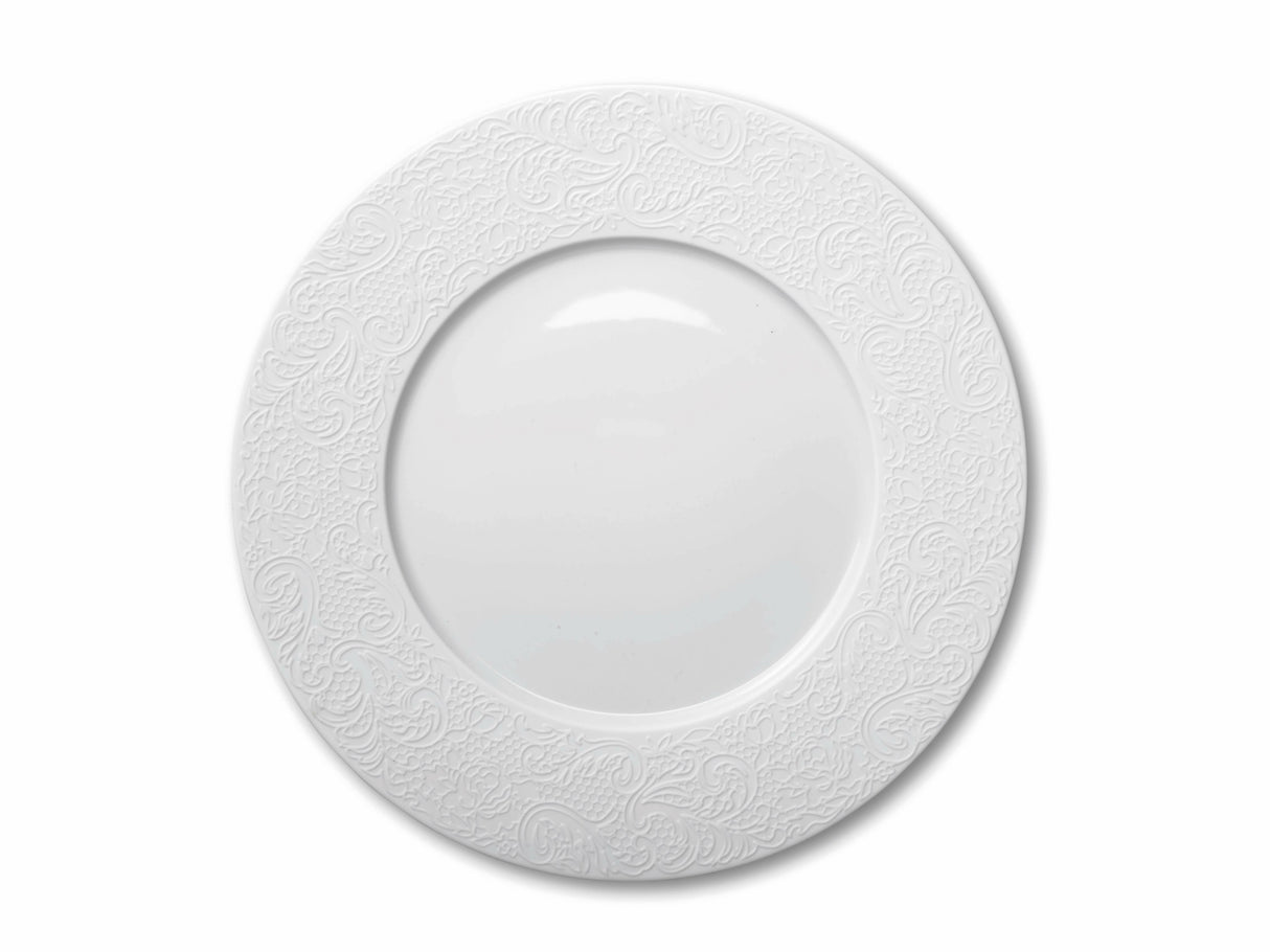 L COUTURE - Set of 4 round dessert plates (9" size)