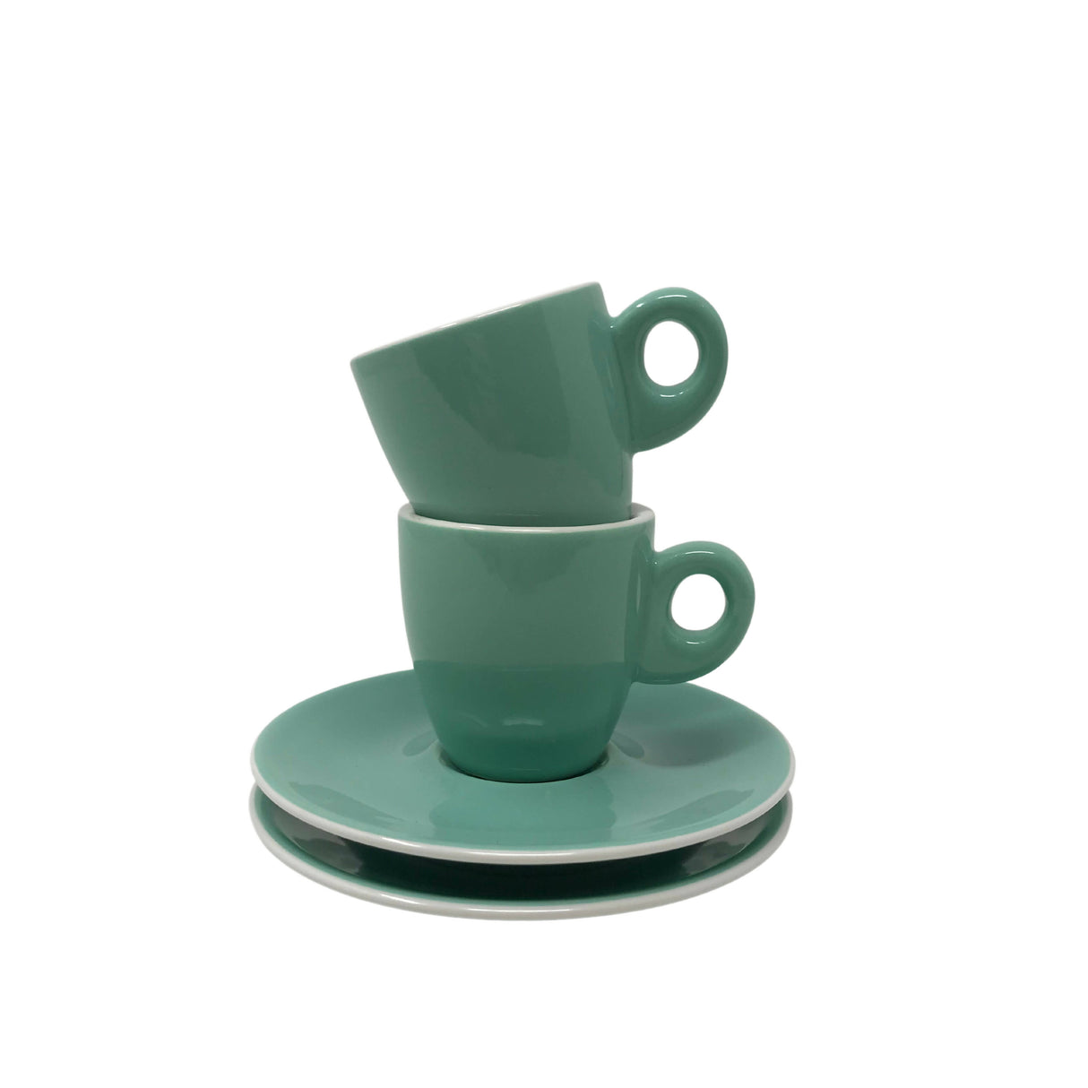 Cafés Richard Espresso Cups Set - 2 espresso cups with 2 matching saucers