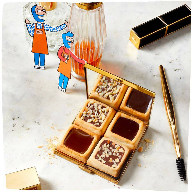 Michel et Augustin - INDIVIDUAL COOKIE SQUARES - MILK CHOCOLATE AND MELTY CARAMEL (180 SQUARES)