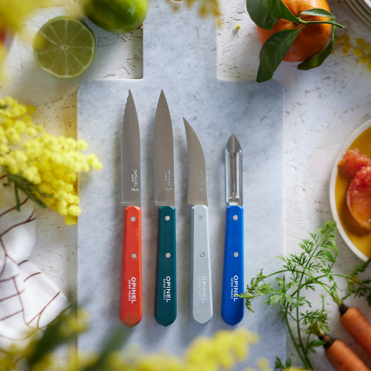Opinel Essentials Small Kitchen Prep Set - Red Hill Cutlery