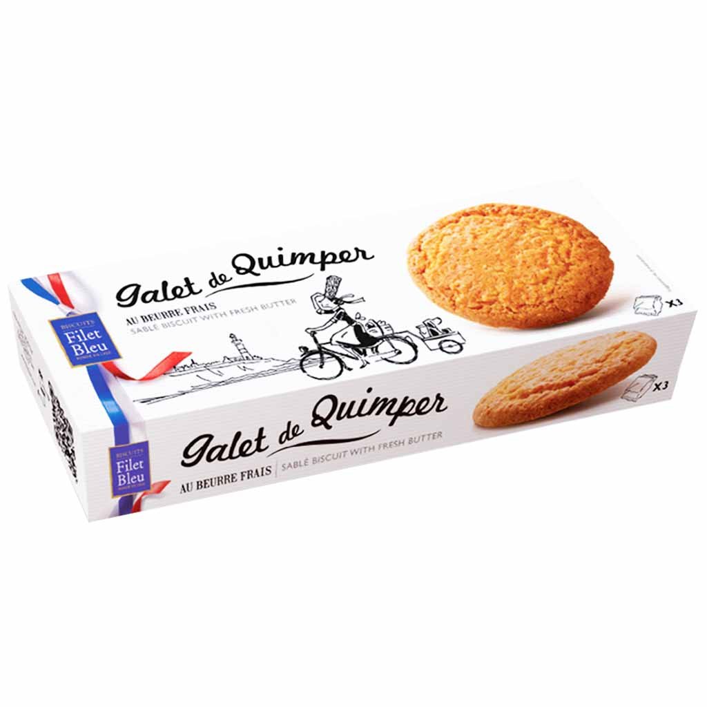 Galet de Quimper, French Cookies - Filet bleu