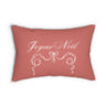 French Country Cottage Christmas Lumbar Pillow