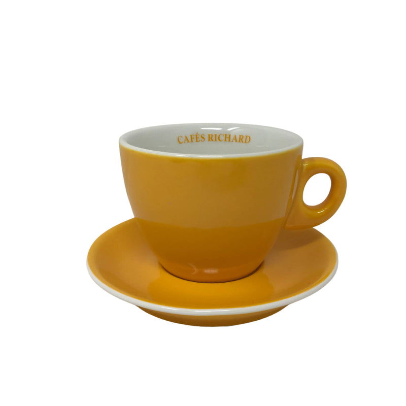 Cappuccino Cup and Saucer - Yellow