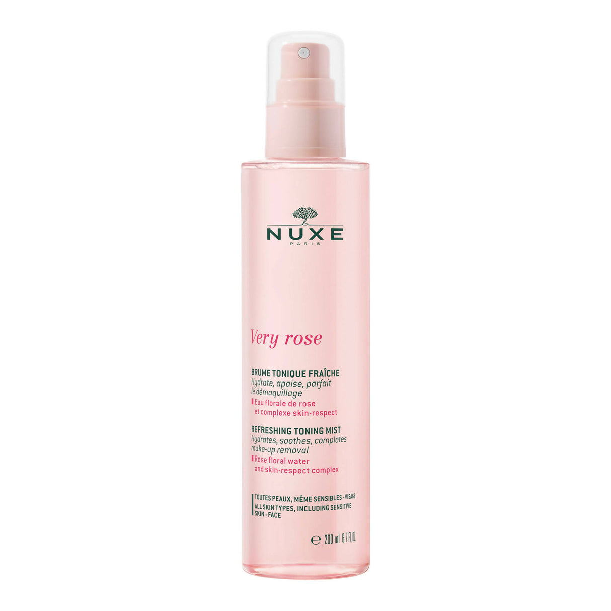 Nuxe - Very Rose Cleanser Refreshing Toning Mist 6.7oz