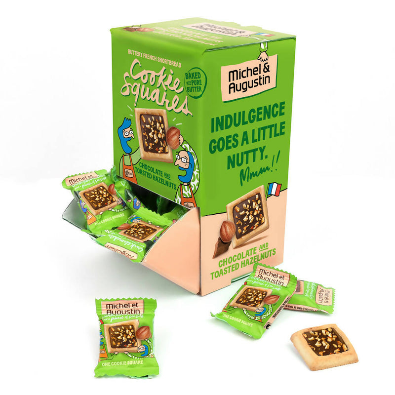 Michel et Augustin - Cookie Squares Changemaker - Milk Chocolate Toasted Hazelnut