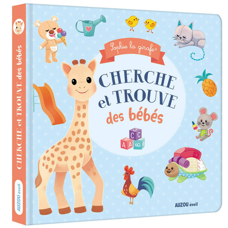 Auzou – Sophie la Girafe – Cherche et trouve des bébés
