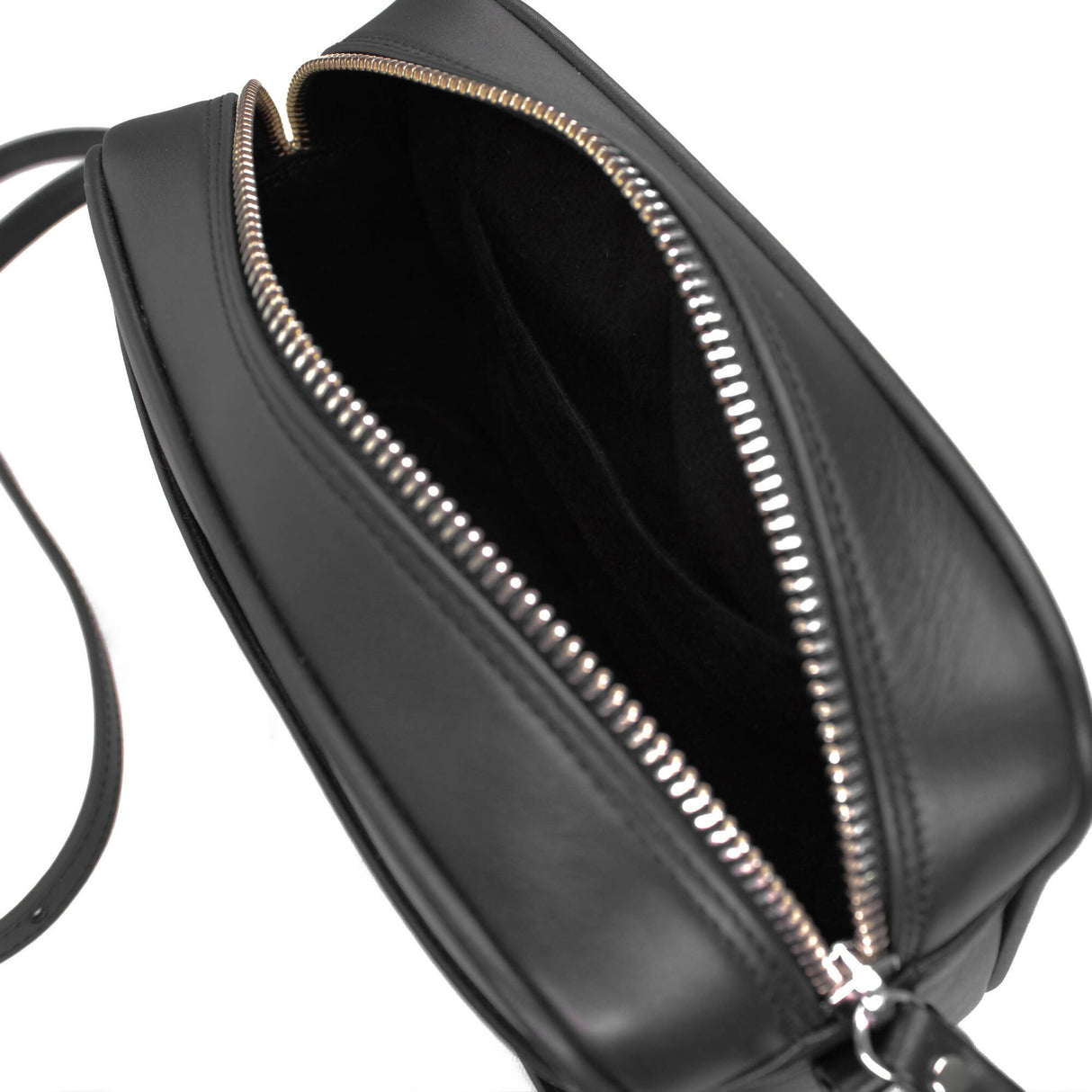Nino - Black Leather Shoulder Bag