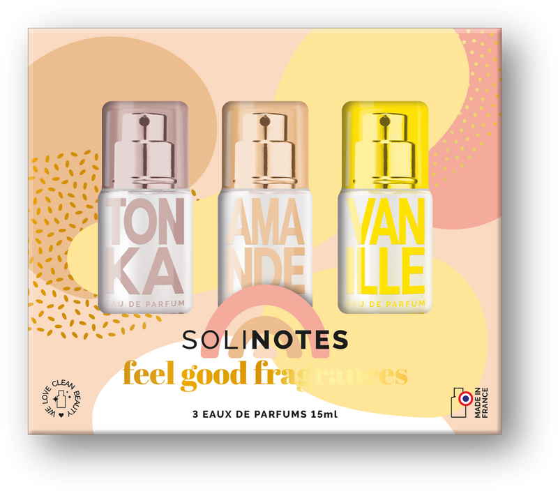 Solinotes - Minis Feel Good Discovery Set 0.5oz - Tonka, Almond, Vanilla