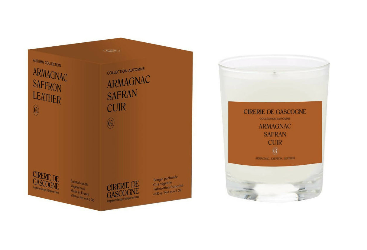 Cirerie De Gascogne - Armagnac, Saffron, Leather Blend Candle 6.34oz