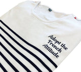 ''Adopt The French Attitude'' Embroidery
