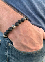 Papa lava bead bracelet