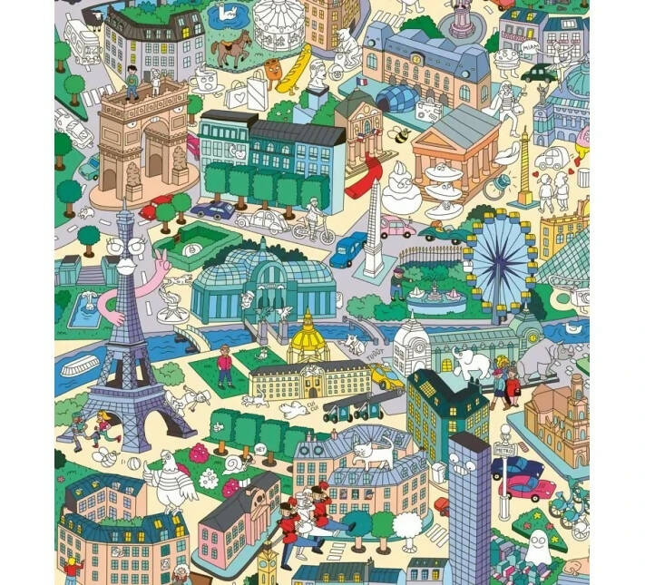 Omy – Giant poster and stickers - Paris
