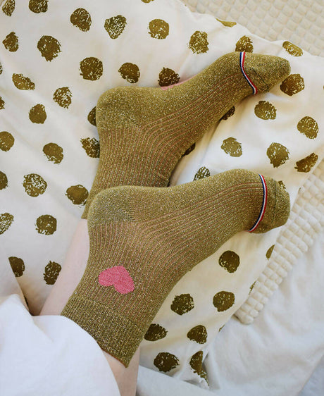 Adèle socks with a sparkling Heart