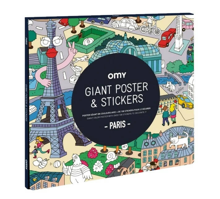 Omy – Giant poster and stickers - Paris