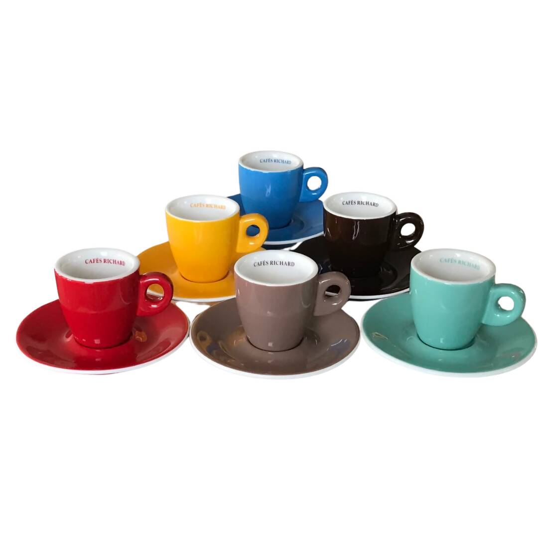 Barista Espresso Cups & Saucers Set of 6